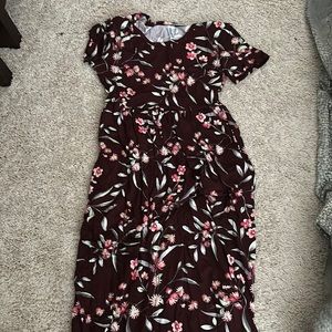 Vishow Short Sleeve Maxi Dress